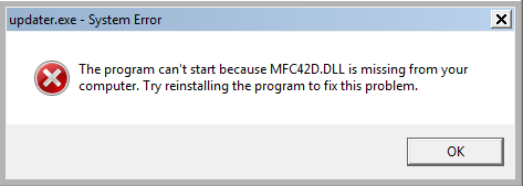 The program can't start.png